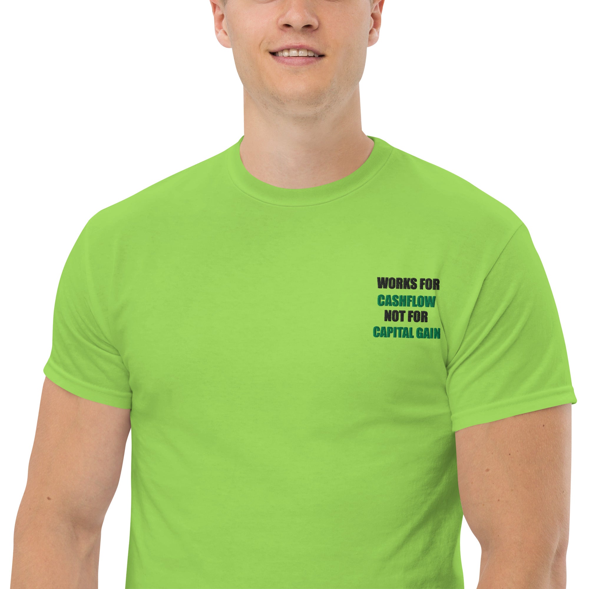 T-shirt Unisex Works Cashflow not Capitalgain-Ricamati-Biiply-Biiply