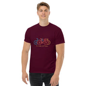 T-shirt Unisex Bici multicolor-DTG-Biiply-Granata-S-Biiply