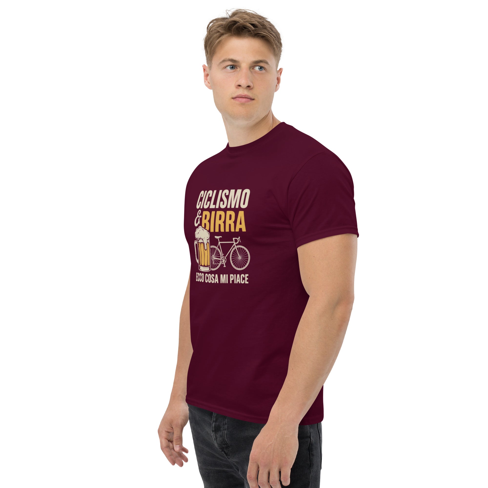 T-shirt Unisex Birra e Ciclismo-DTG-Biiply-Biiply