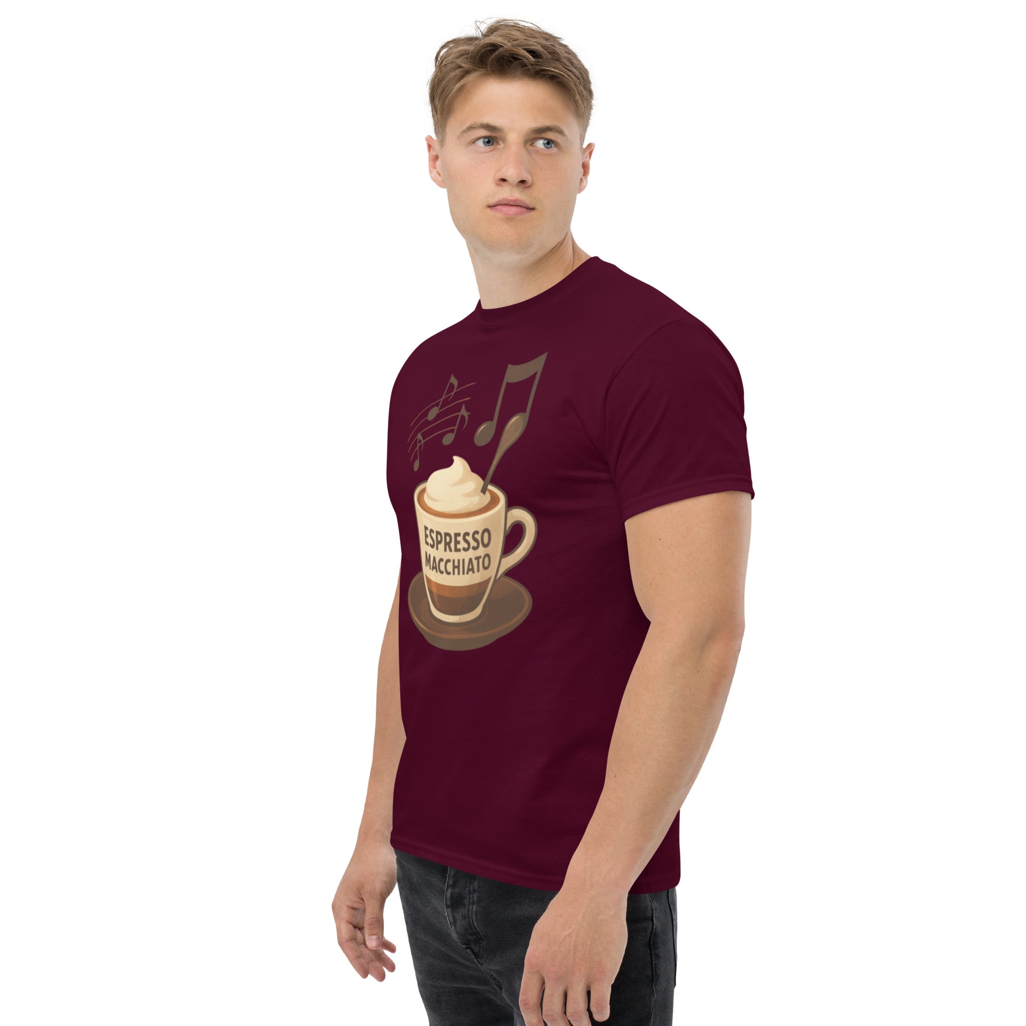 T-shirt Unisex Espresso Macchiato-DTG-Biiply-Biiply