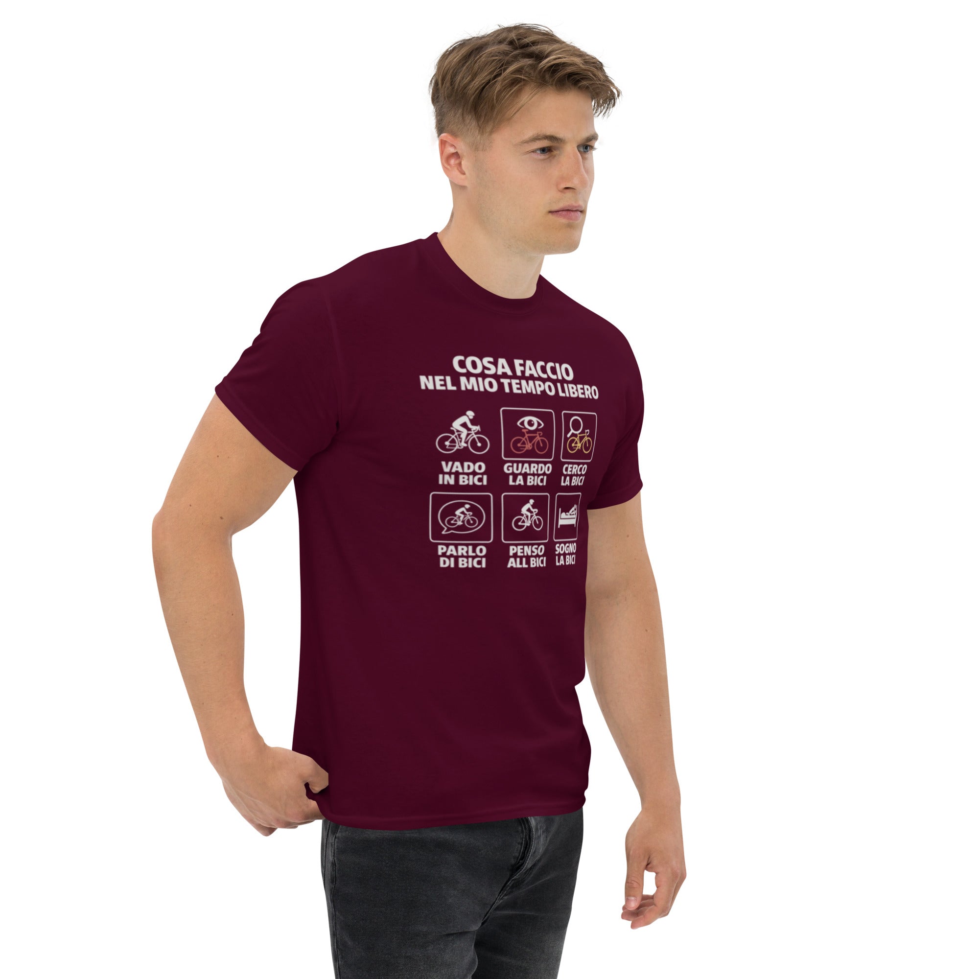 T-shirt Unisex Cosa faccio nel mio tempo libero-DTG-Biiply-Biiply