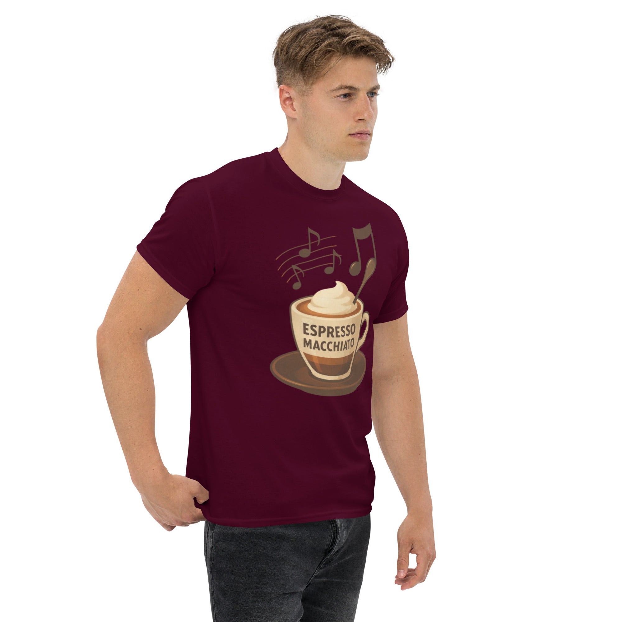 T-shirt Unisex Espresso Macchiato-DTG-Biiply-Biiply