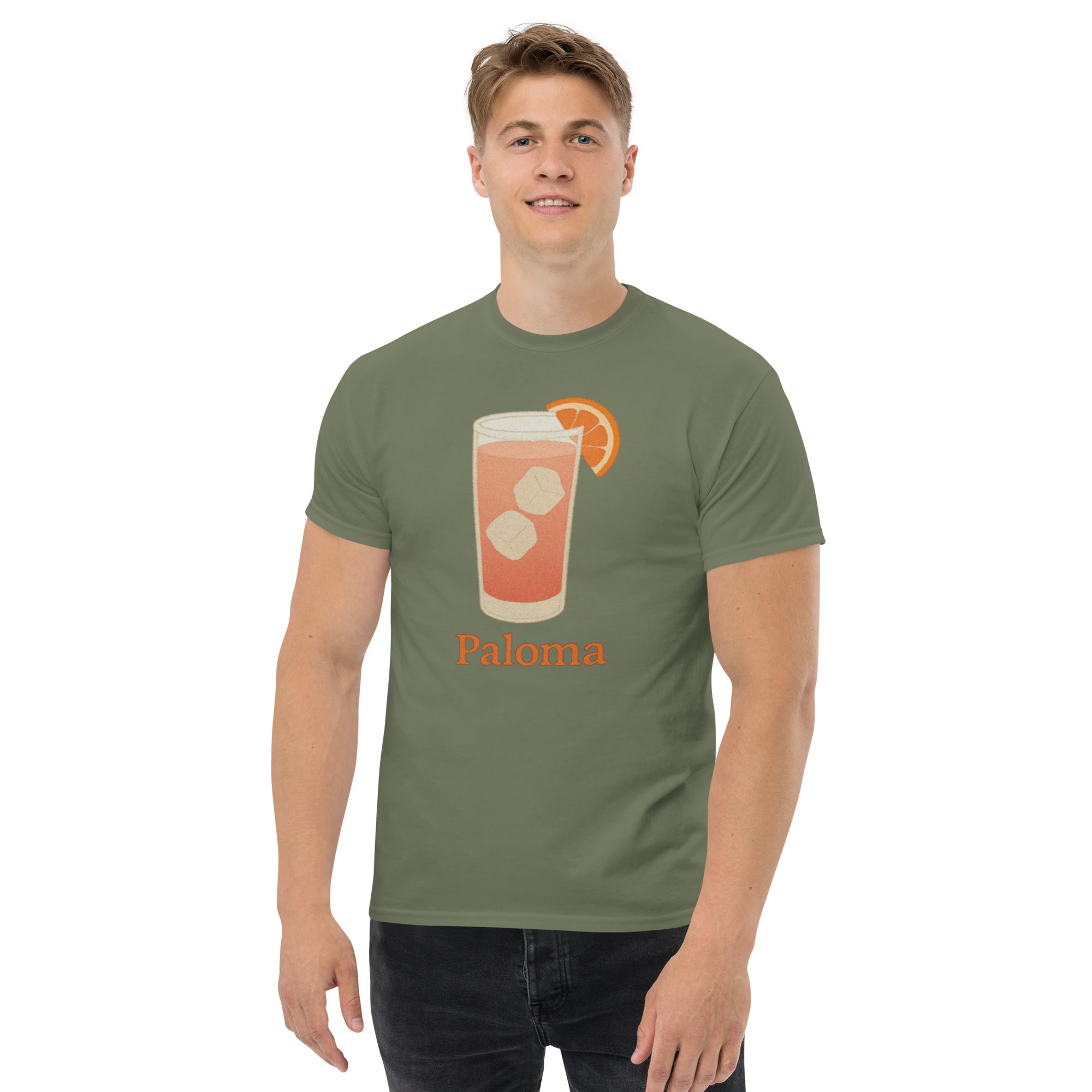 T-shirt Unisex Paloma-DTG-Biiply-Verde Militare-S-Biiply