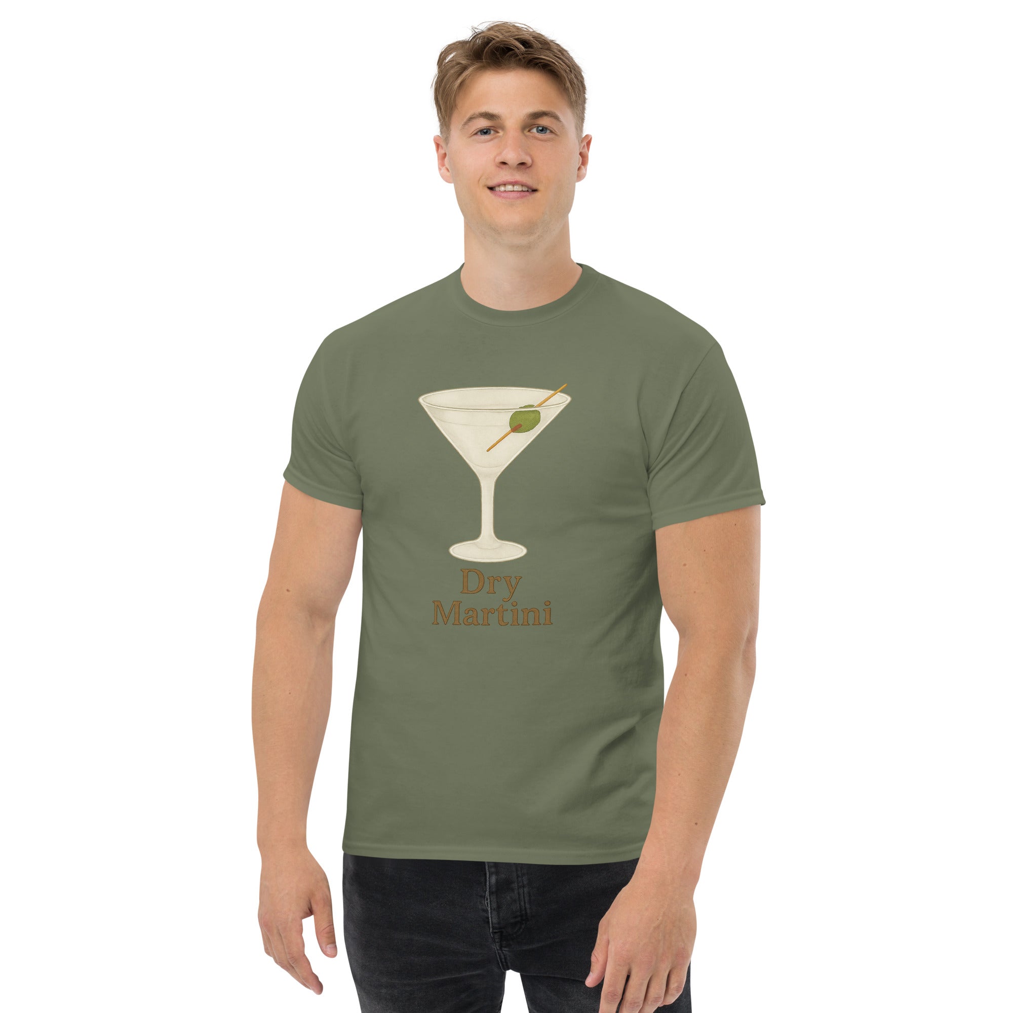 T-shirt Unisex Dry Martini-DTG-Biiply-Verde Militare-S-Biiply
