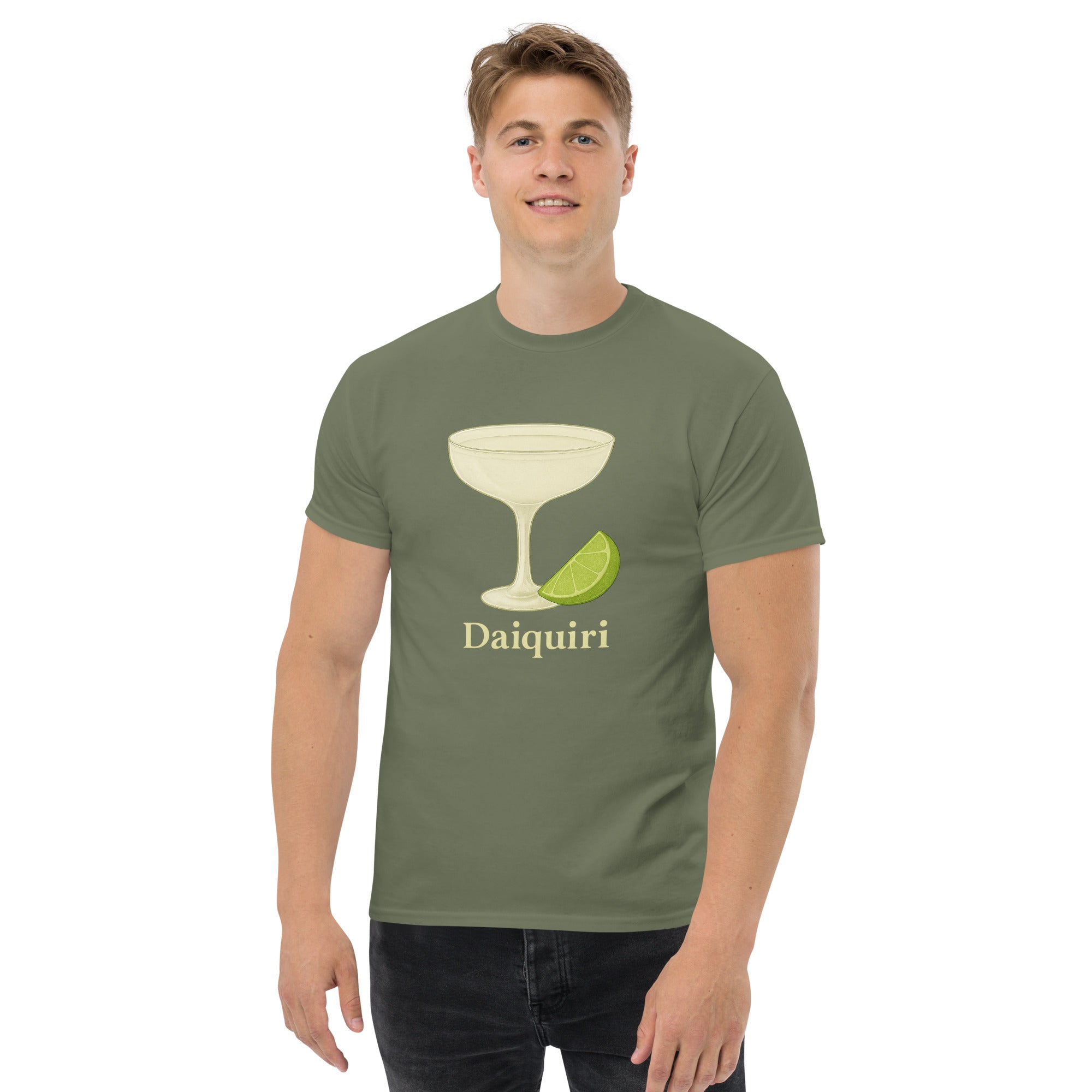T-shirt Unisex Daiquiri-DTG-Biiply-Verde Militare-S-Biiply