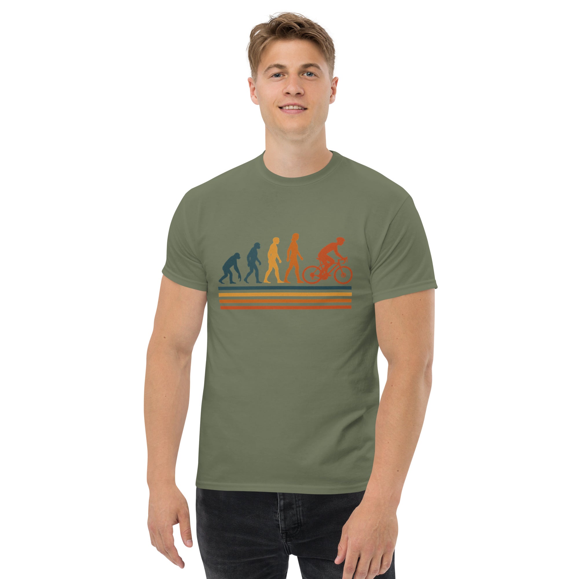 T-shirt Unisex Evolution-DTG-Biiply-Verde Militare-S-Biiply