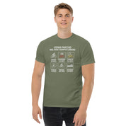 T-shirt Unisex Cosa faccio nel mio tempo libero-DTG-Biiply-Verde Militare-S-Biiply