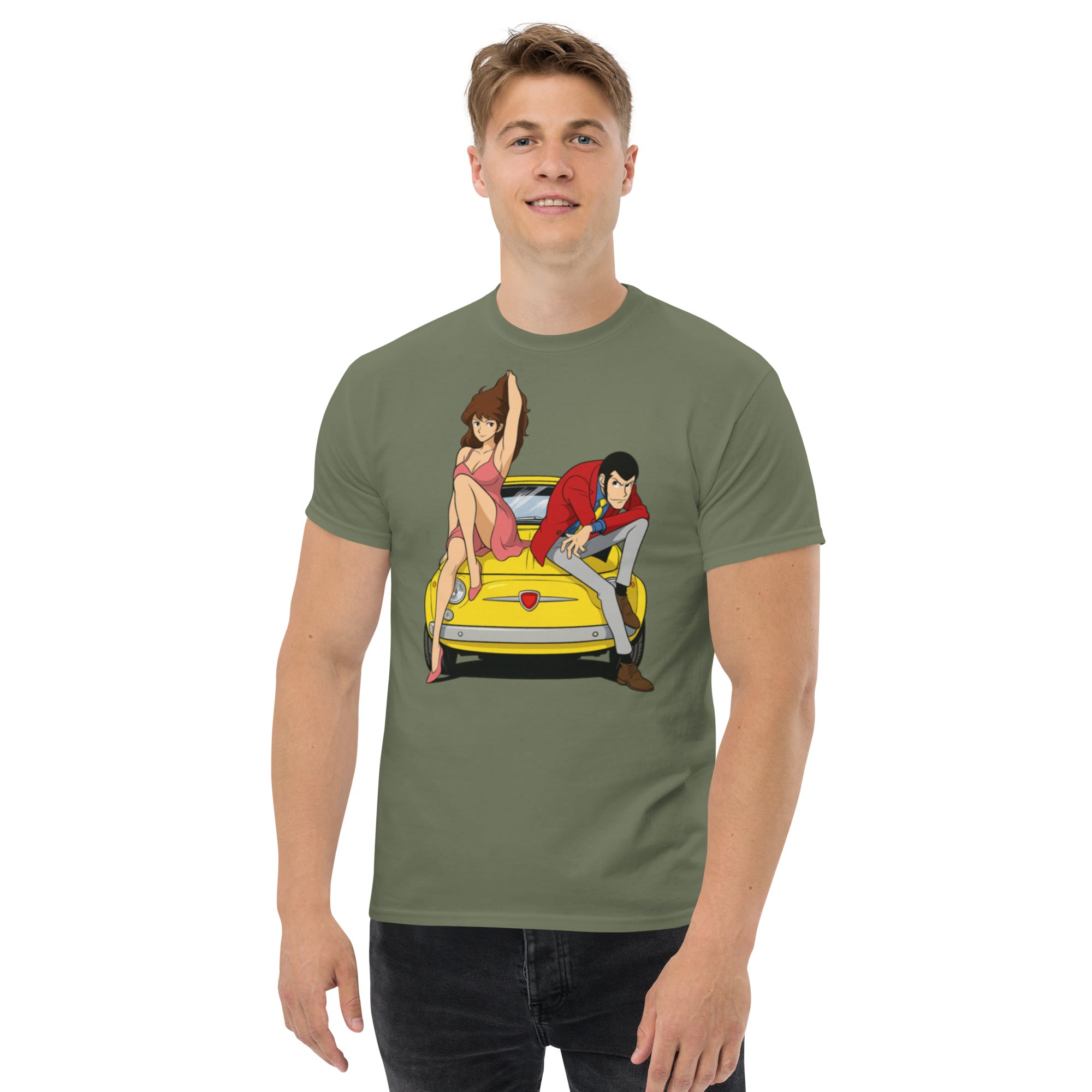 T-shirt Unisex Lupin-DTG-Biiply-Verde Militare-S-Biiply