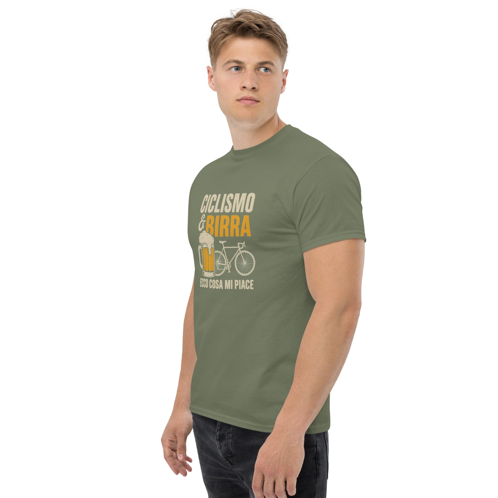 T-shirt Unisex Birra e Ciclismo-DTG-Biiply-Biiply
