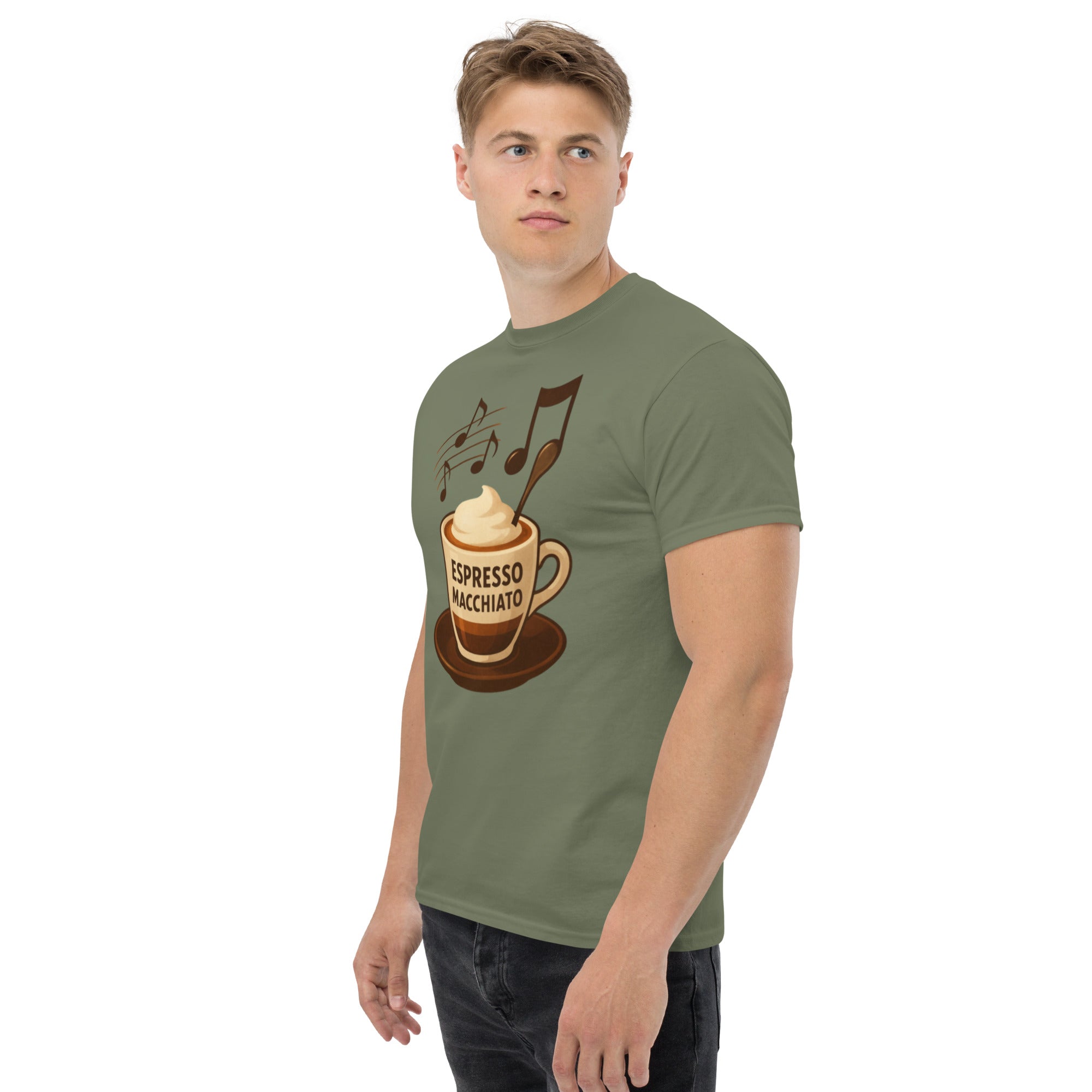 T-shirt Unisex Espresso Macchiato-DTG-Biiply-Biiply
