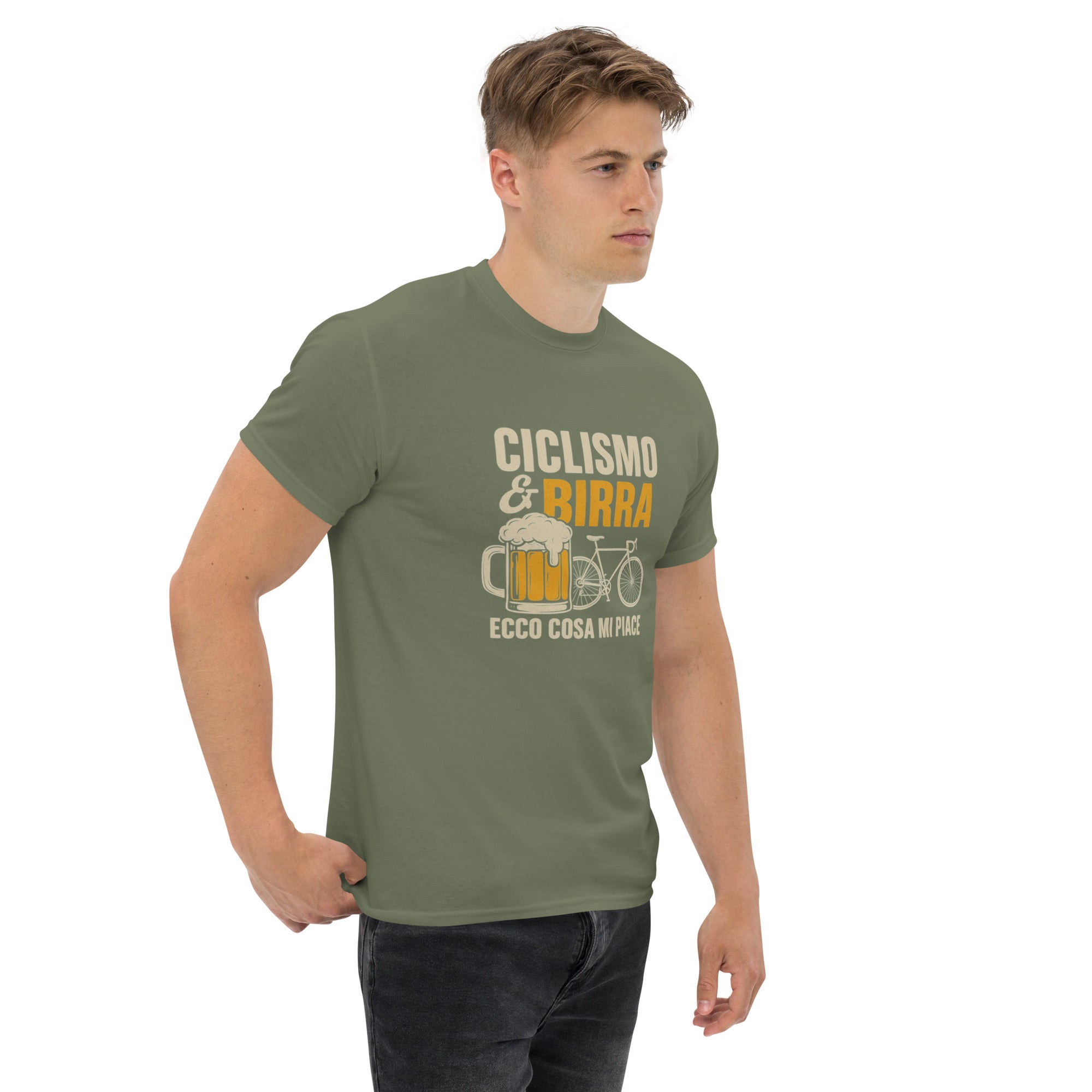 T-shirt Unisex Birra e Ciclismo-DTG-Biiply-Biiply