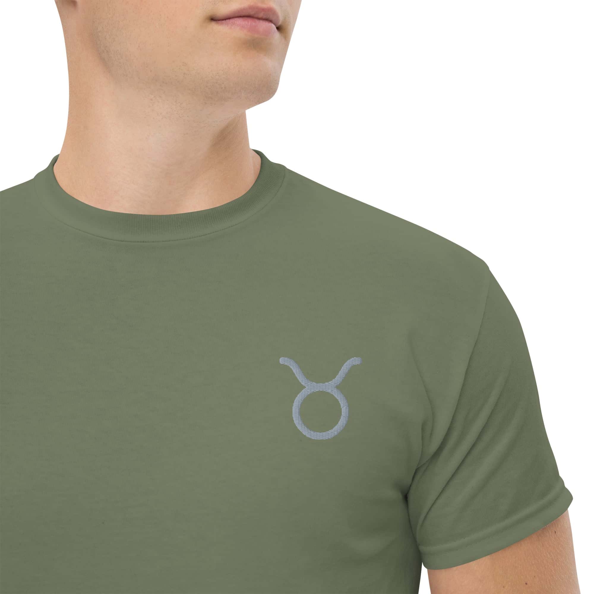 T-shirt Unisex Toro-Ricamati-Biiply-Verde Militare-S-Biiply
