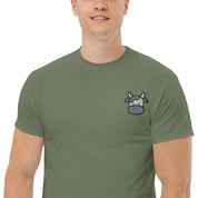 T-shirt Unisex Faccia Mucca-Ricamati-Biiply-Biiply