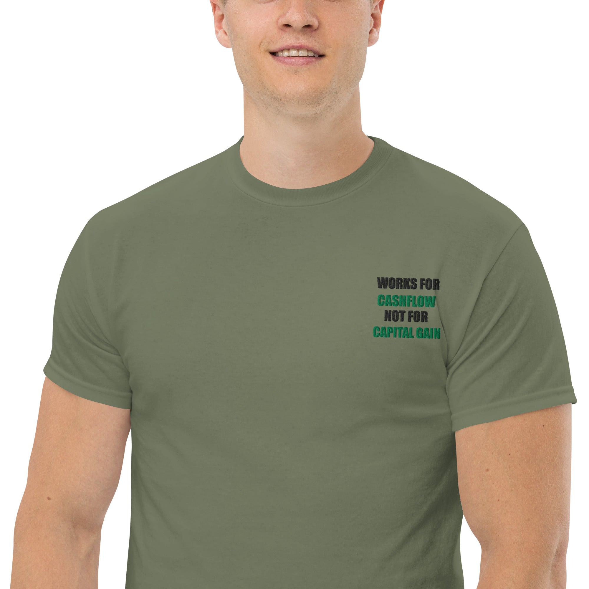 T-shirt Unisex Works Cashflow not Capitalgain-Ricamati-Biiply-Biiply