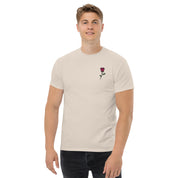 T-shirt Unisex Rosa con Gambo-Ricamati-Biiply-Biiply