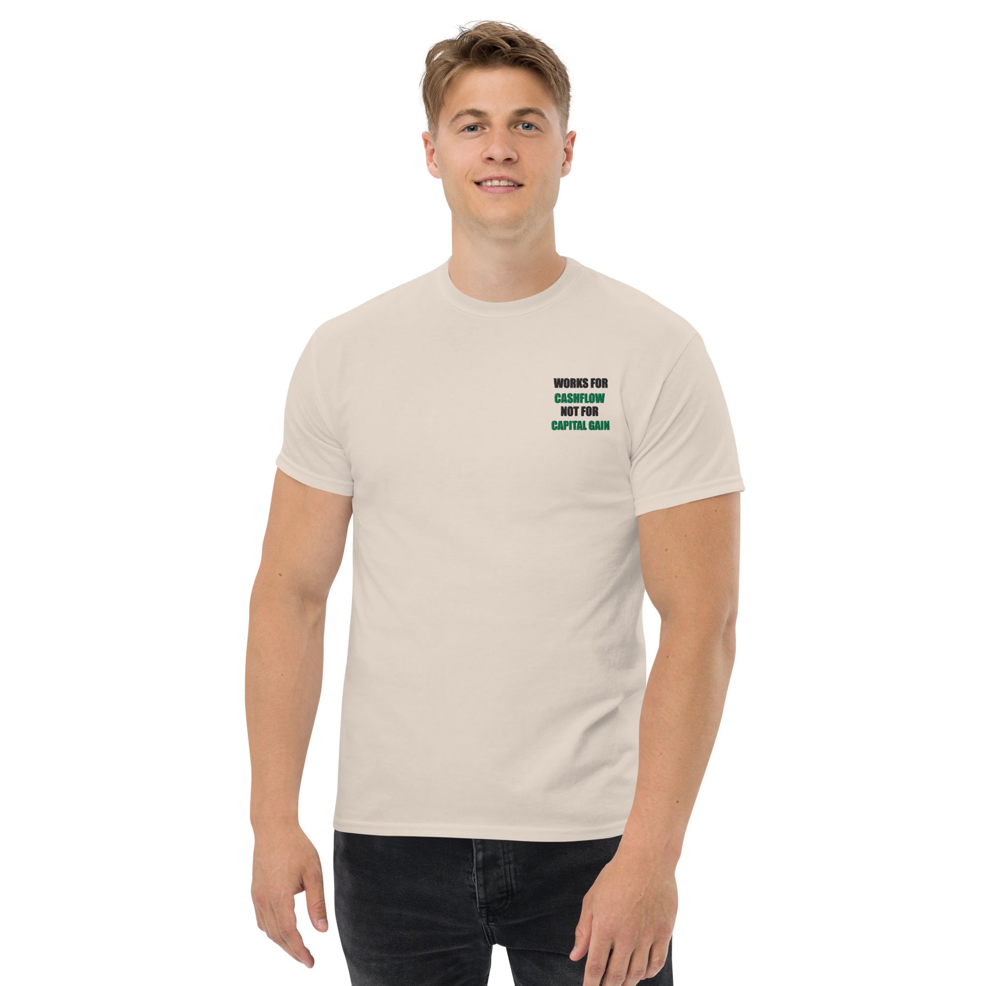 T-shirt Unisex Works Cashflow not Capitalgain-Ricamati-Biiply-Biiply
