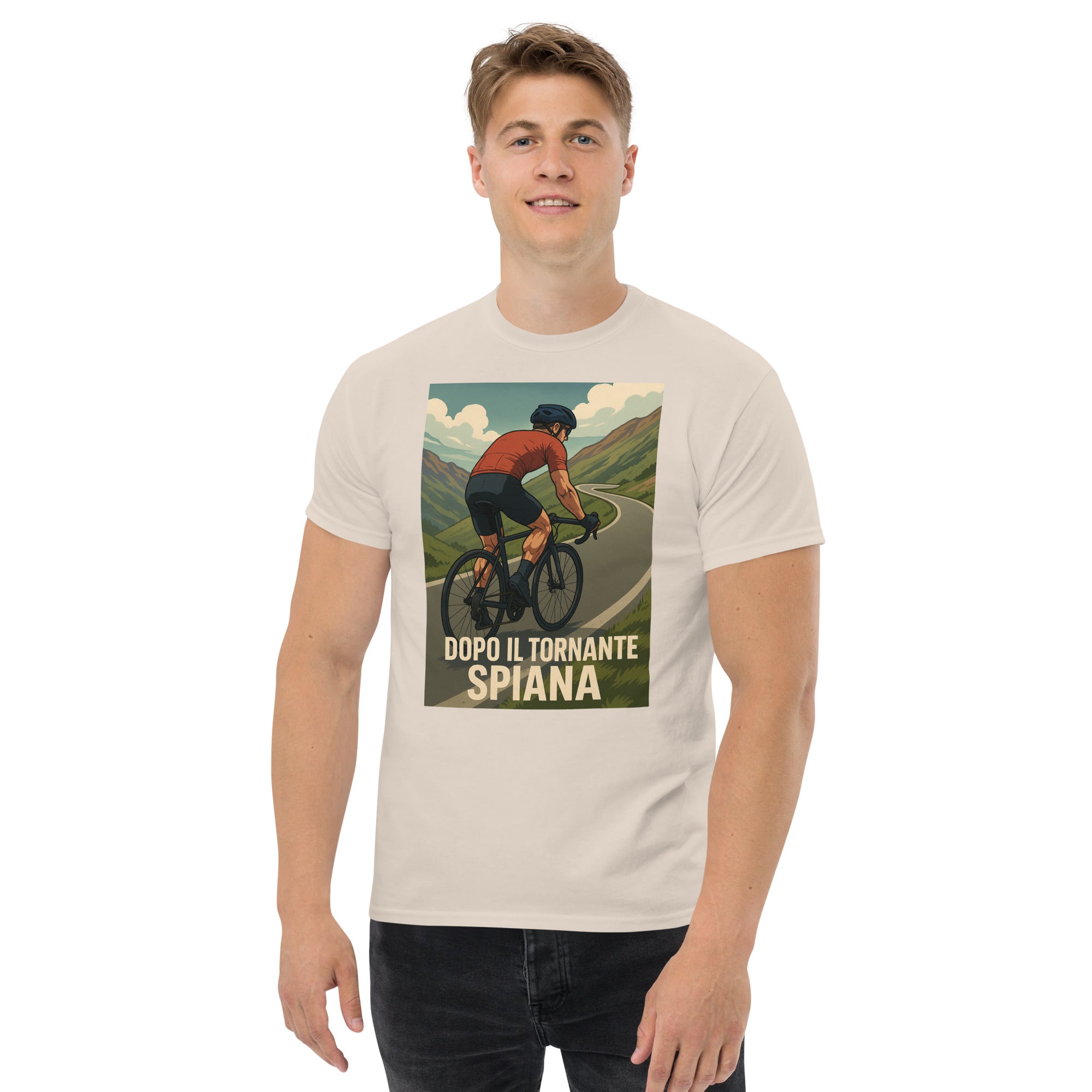 T-shirt Unisex Dopo il tornante spiana-DTG-Biiply-Naturale-S-Biiply