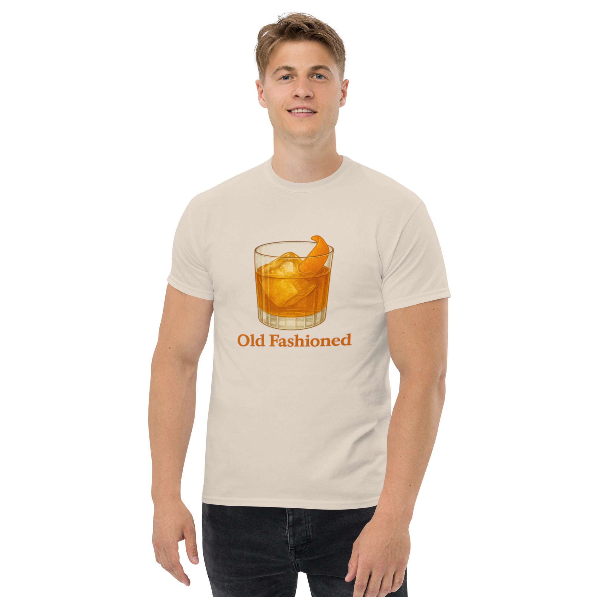 T-shirt Unisex Old Fashioned-DTG-Biiply-Naturale-S-Biiply