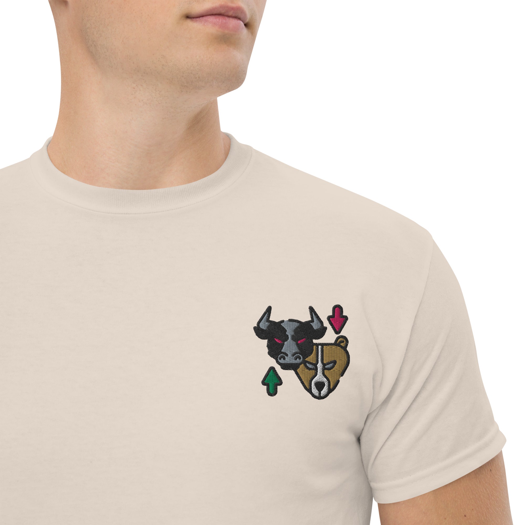T-shirt Unisex Bull & Bear-Ricamati-Biiply-Naturale-S-Biiply