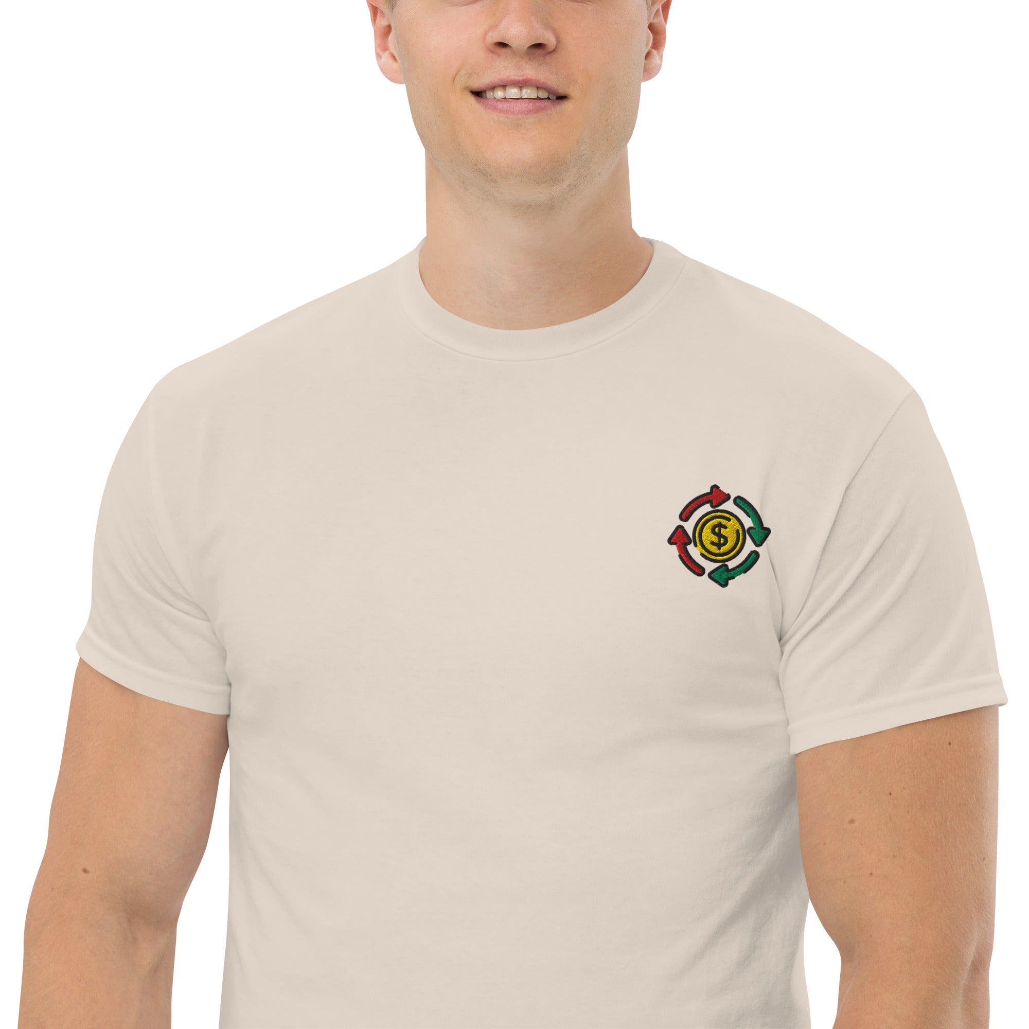 T-shirt Unisex cashflow Cirle-Ricamati-Biiply-Biiply