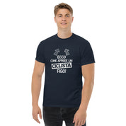 T-shirt Unisex Ecco come appare un ciclista figo-DTG-Biiply-Navy-S-Biiply