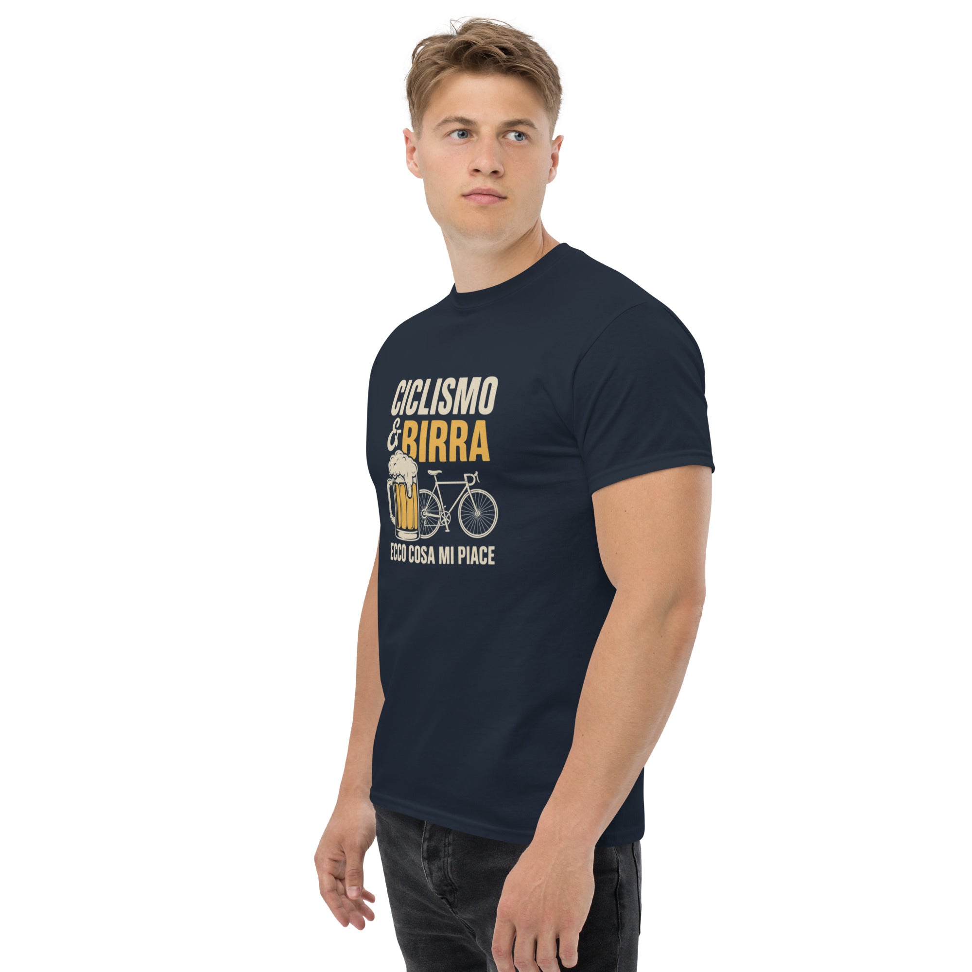 T-shirt Unisex Birra e Ciclismo-DTG-Biiply-Biiply