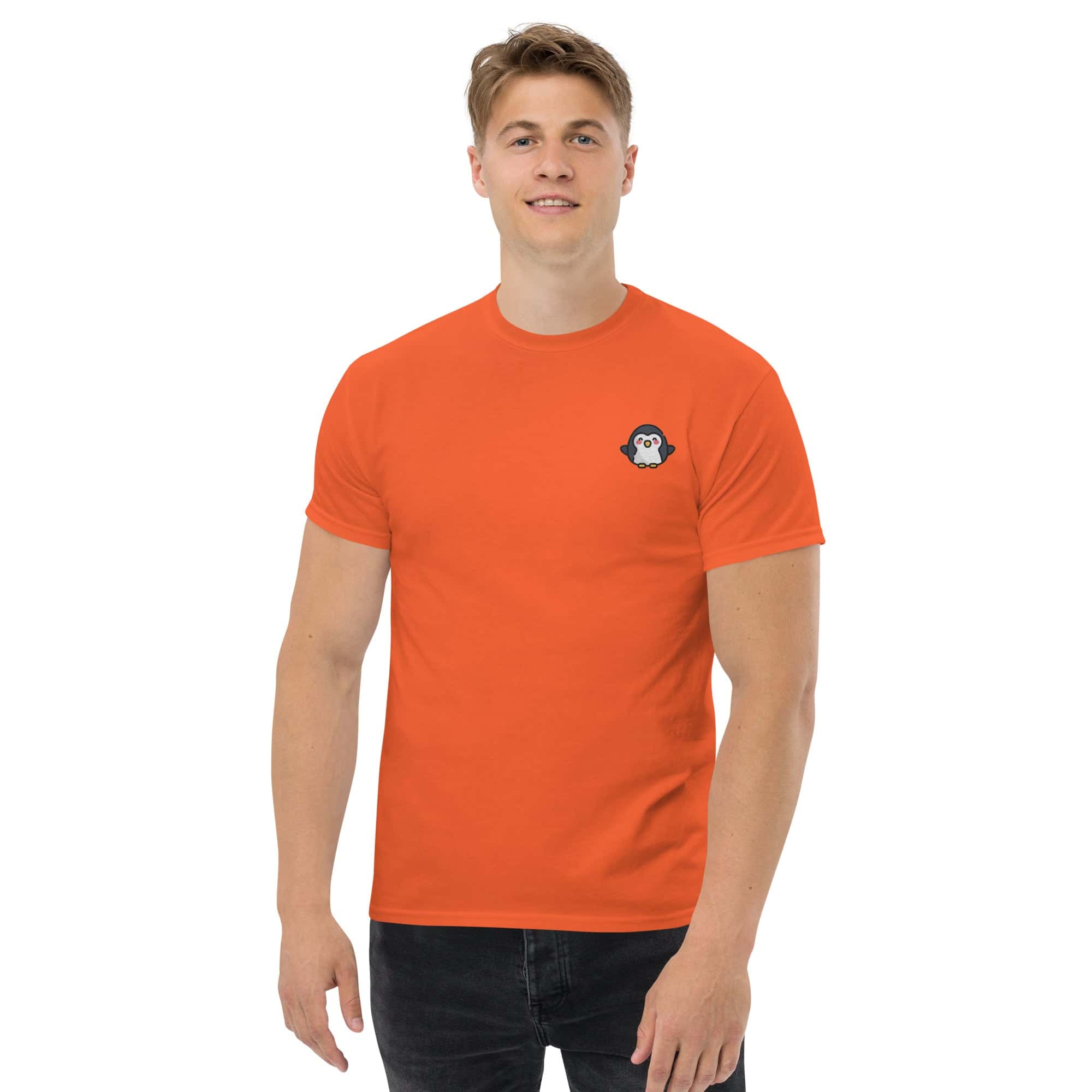 T-shirt Unisex Pinguino-Ricamati-Biiply-Biiply