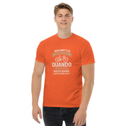 T-shirt Unisex Non Smetti di andare in bici quando...-DTG-Biiply-Arancione-S-Biiply