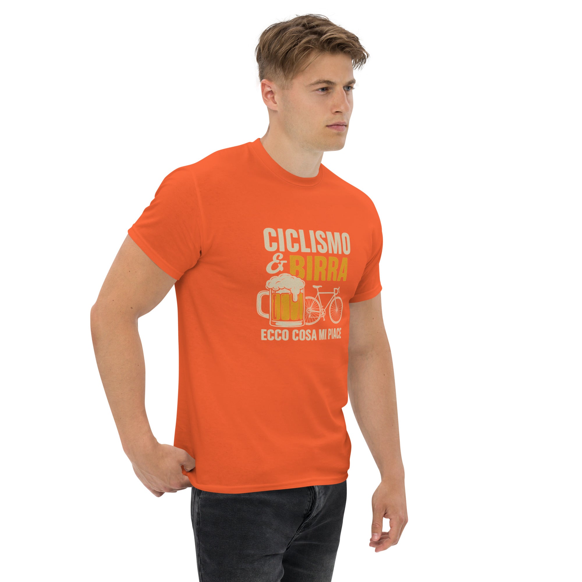 T-shirt Unisex Birra e Ciclismo-DTG-Biiply-Biiply