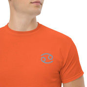 T-shirt Unisex Cancro-Ricamati-Biiply-Arancione-S-Biiply