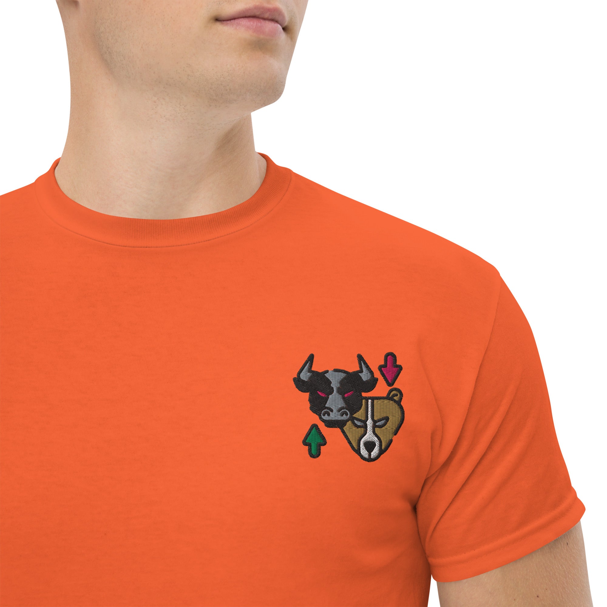 T-shirt Unisex Bull & Bear-Ricamati-Biiply-Arancione-S-Biiply