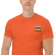 T-shirt Unisex Works Cashflow not Capitalgain White logo-Ricamati-Biiply-Biiply