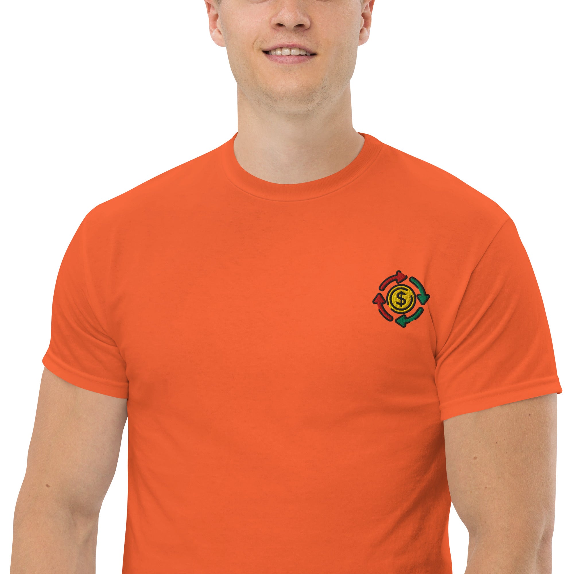 T-shirt Unisex cashflow Cirle-Ricamati-Biiply-Biiply