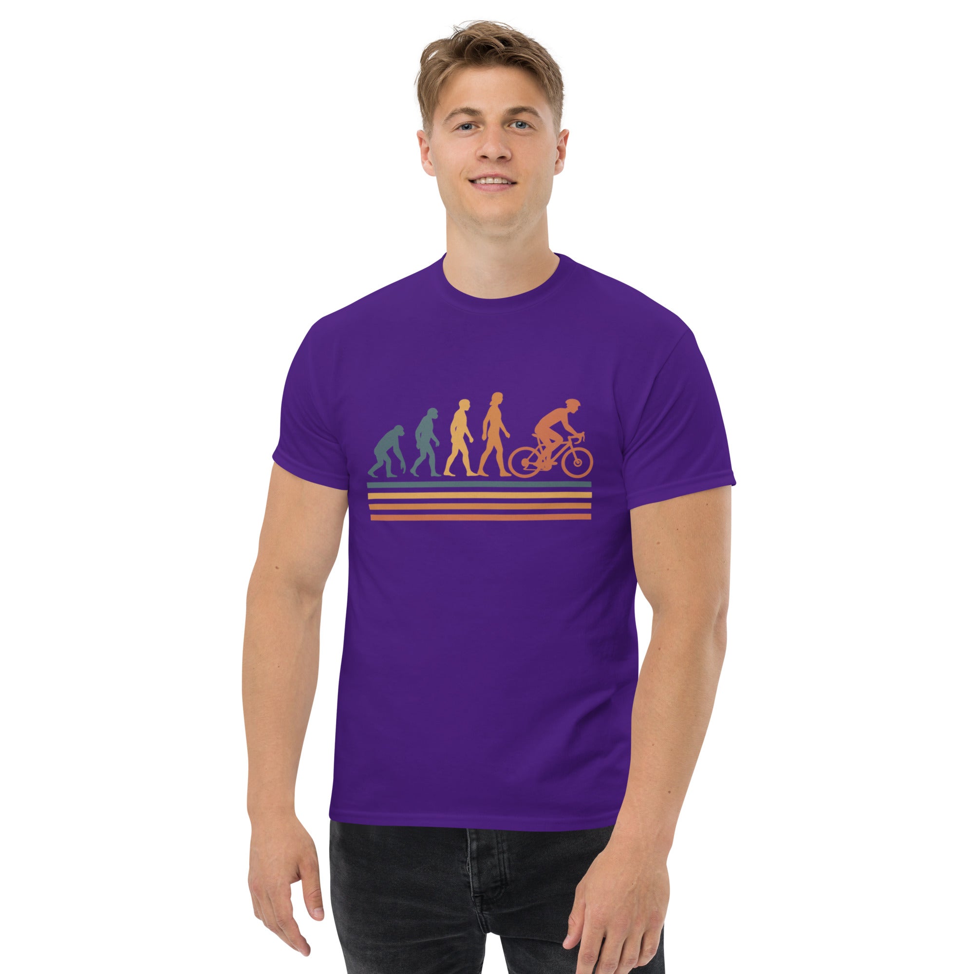 T-shirt Unisex Evolution-DTG-Biiply-Porpora-S-Biiply