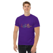 T-shirt Unisex Battito con Bici grossa-DTG-Biiply-Porpora-S-Biiply