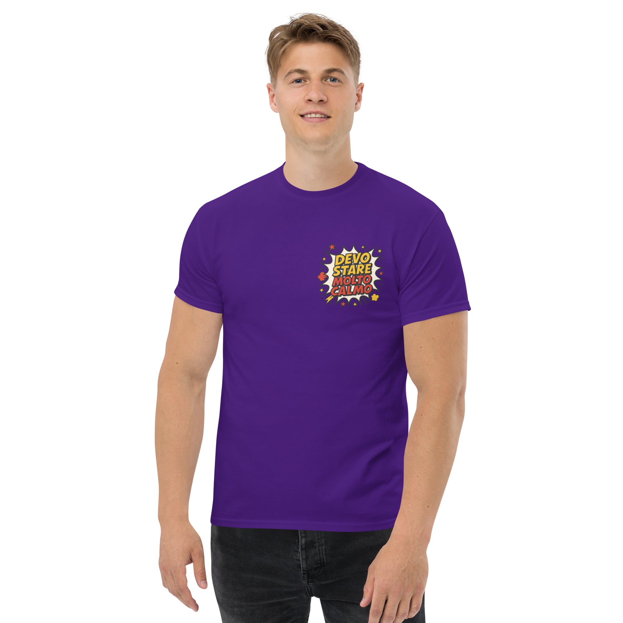 T-shirt Stampata Unisex Devo stare molto calmo