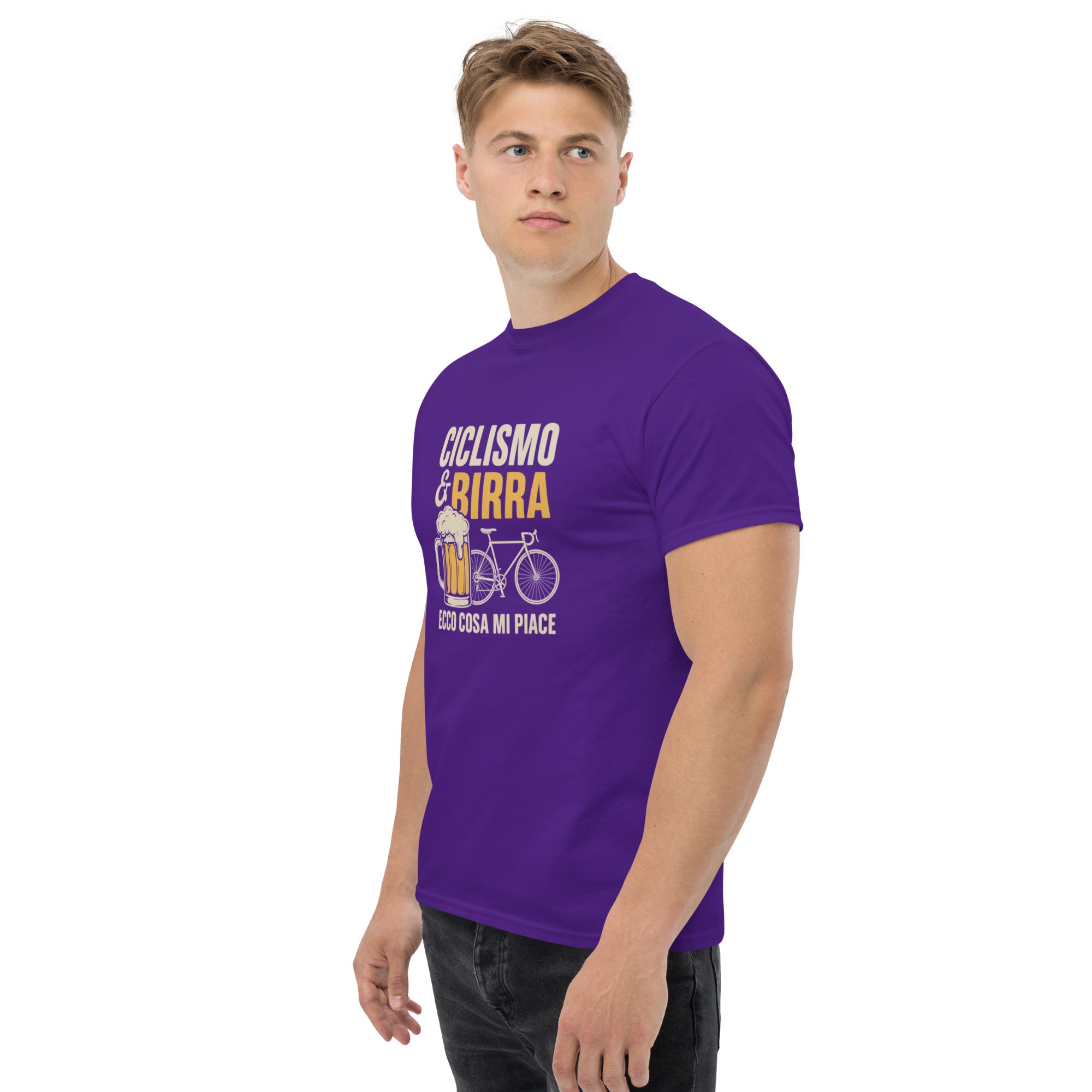 T-shirt Unisex Birra e Ciclismo-DTG-Biiply-Biiply