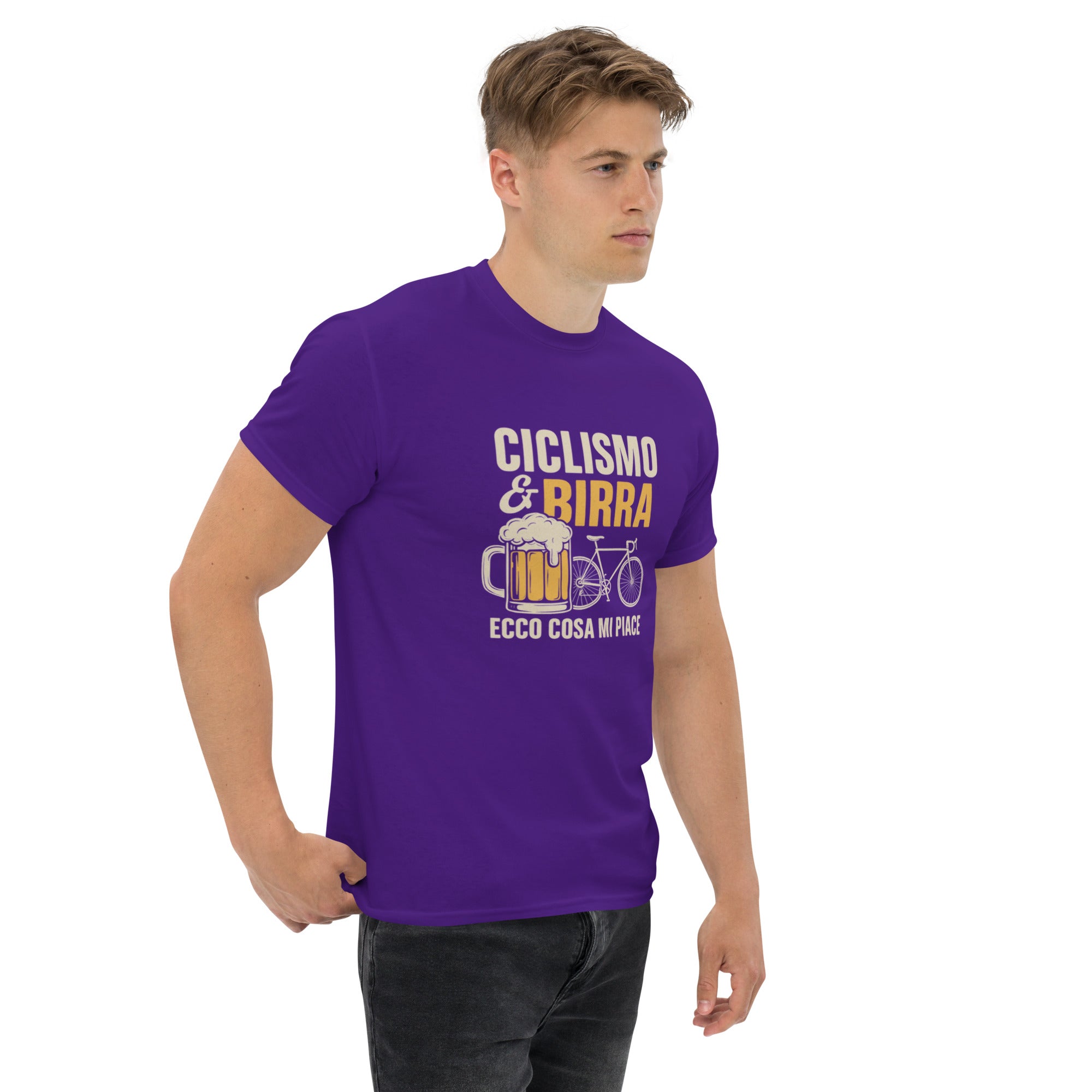 T-shirt Unisex Birra e Ciclismo-DTG-Biiply-Biiply