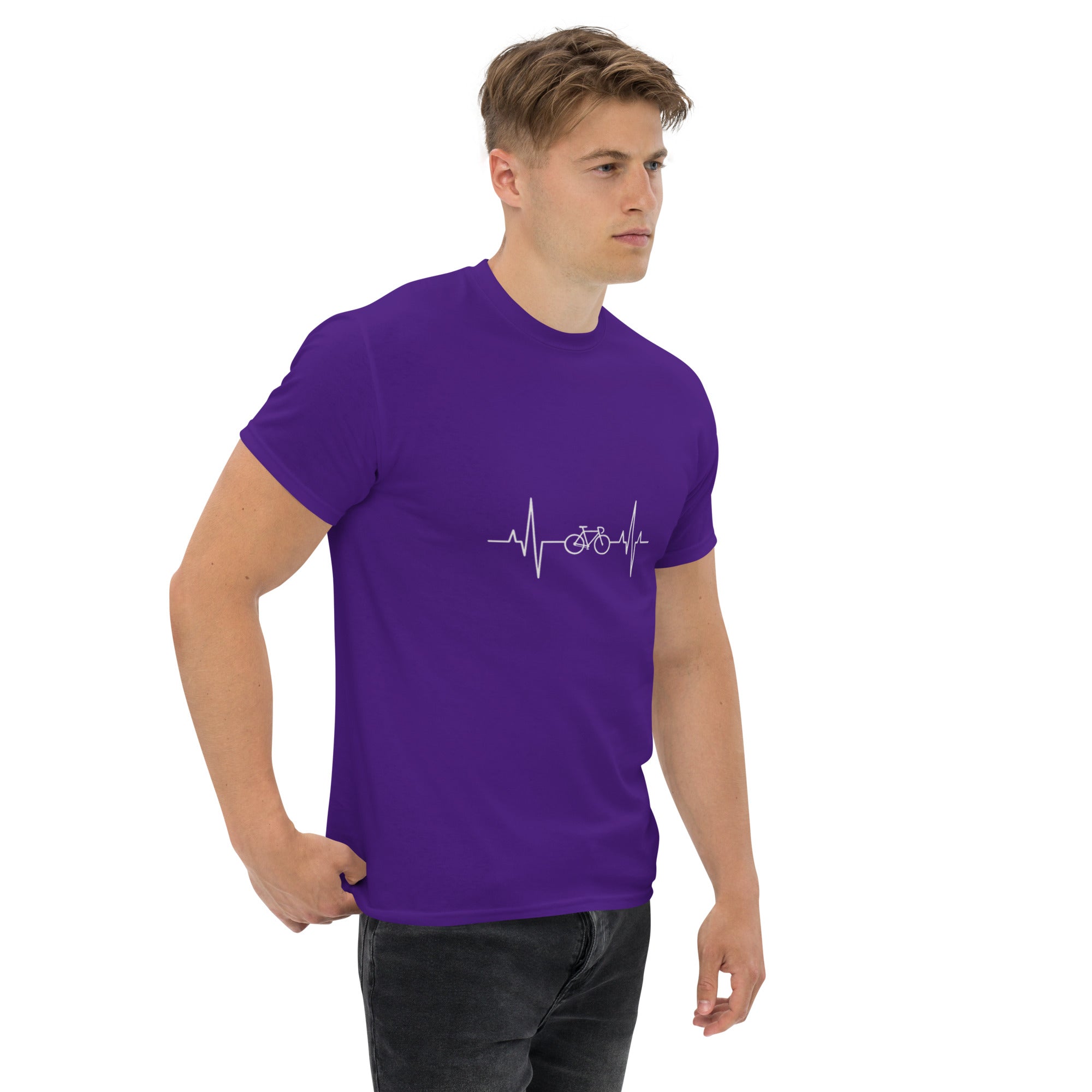 T-shirt Unisex Battito con Bici-DTG-Biiply-Biiply