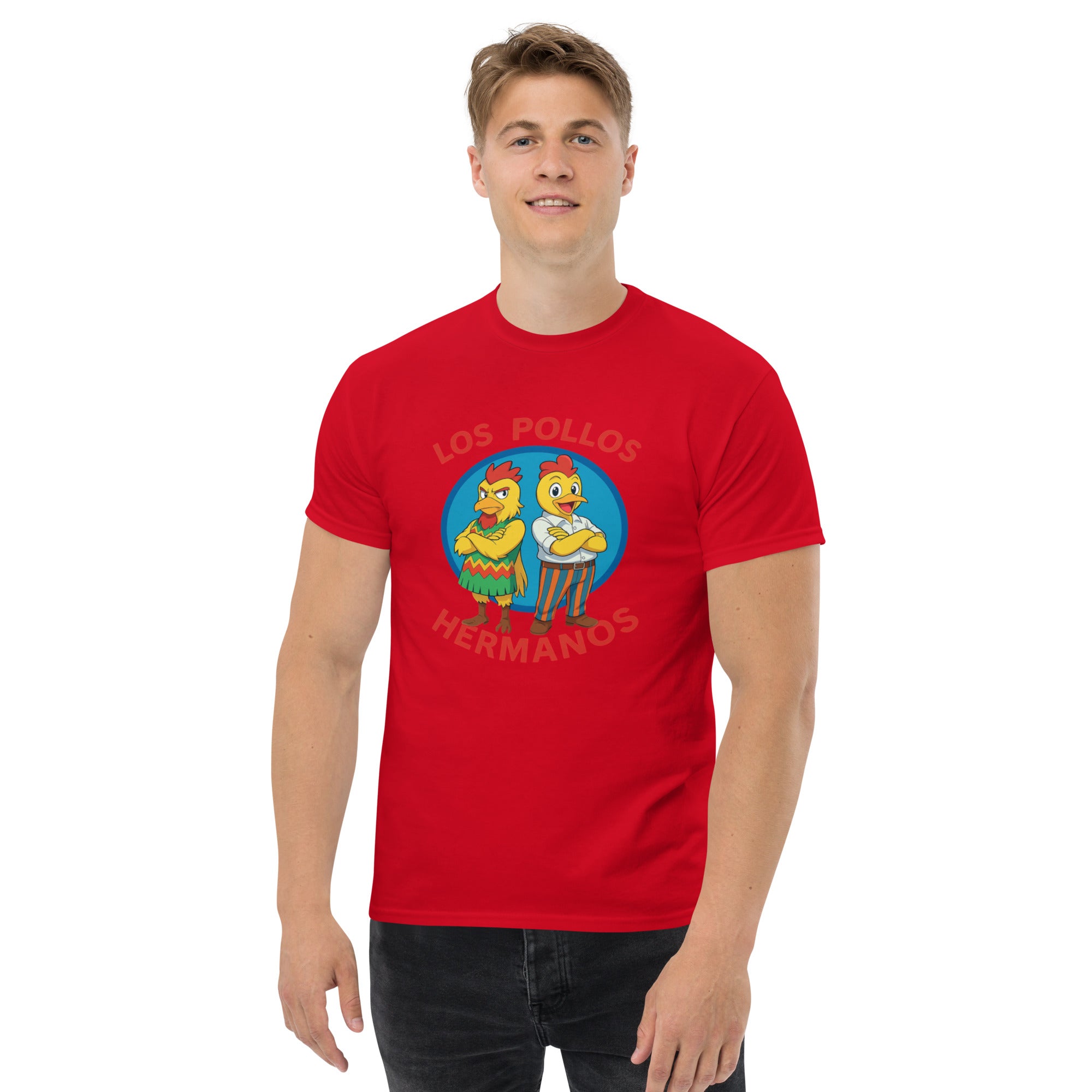 T-shirt Unisex Los Pollos Hermanos Anime-DTG-Biiply-Rosso-S-Biiply