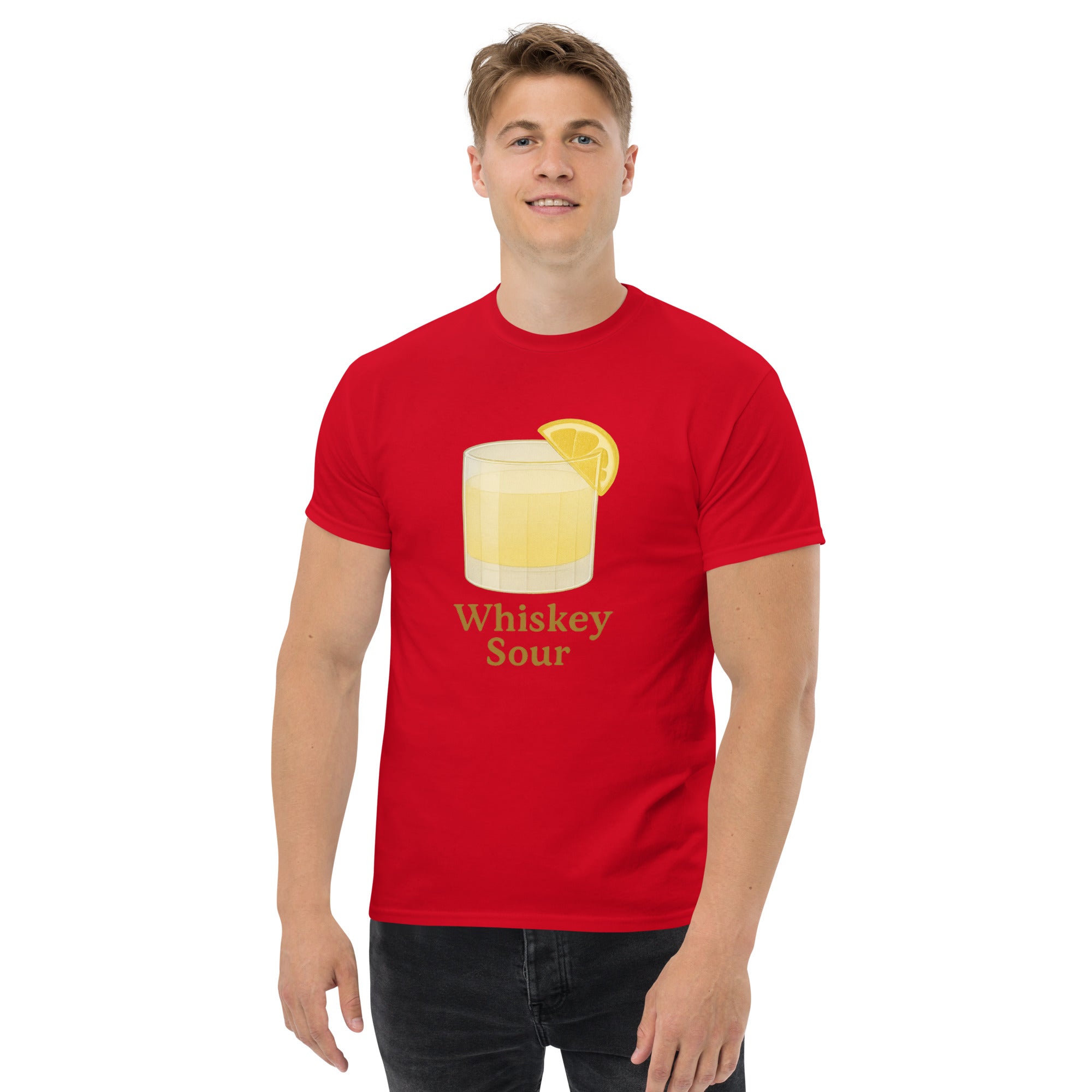 T-shirt Unisex Whiskey Sour-DTG-Biiply-Rosso-S-Biiply
