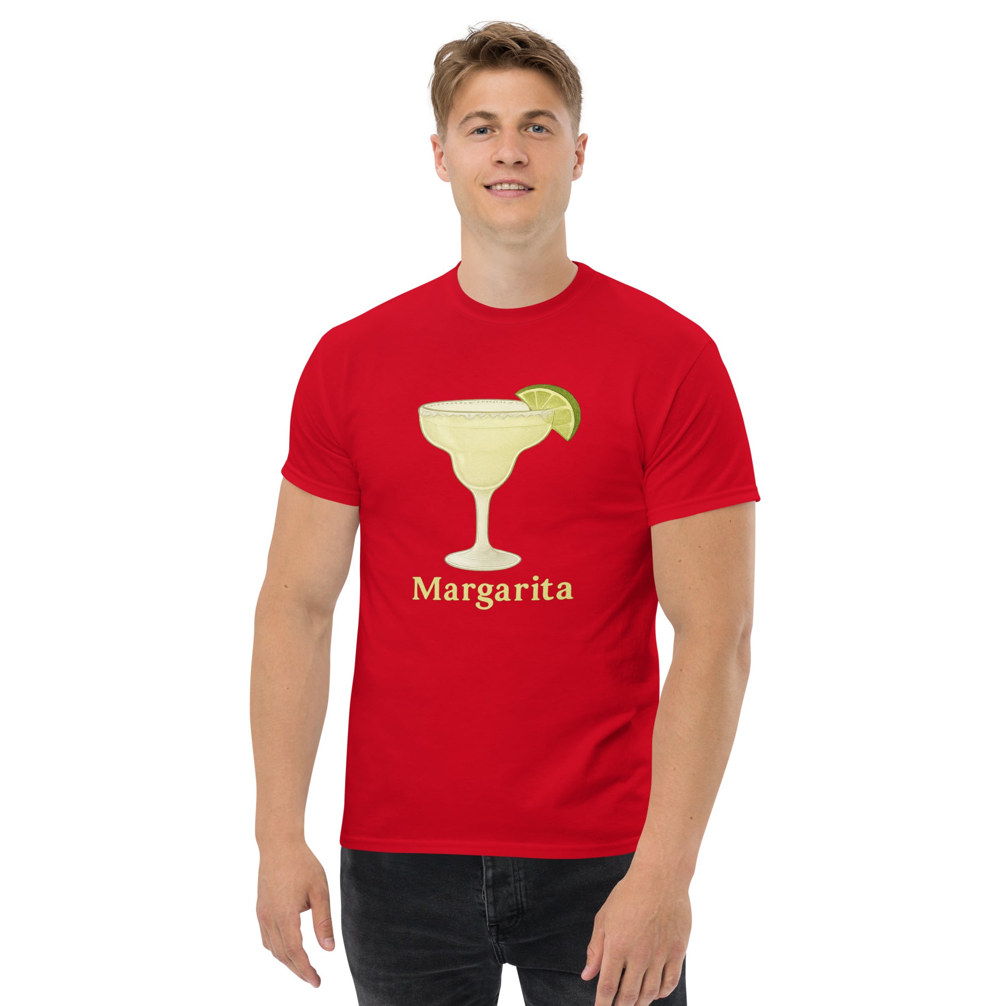 T-shirt Unisex Margarita-DTG-Biiply-Rosso-S-Biiply