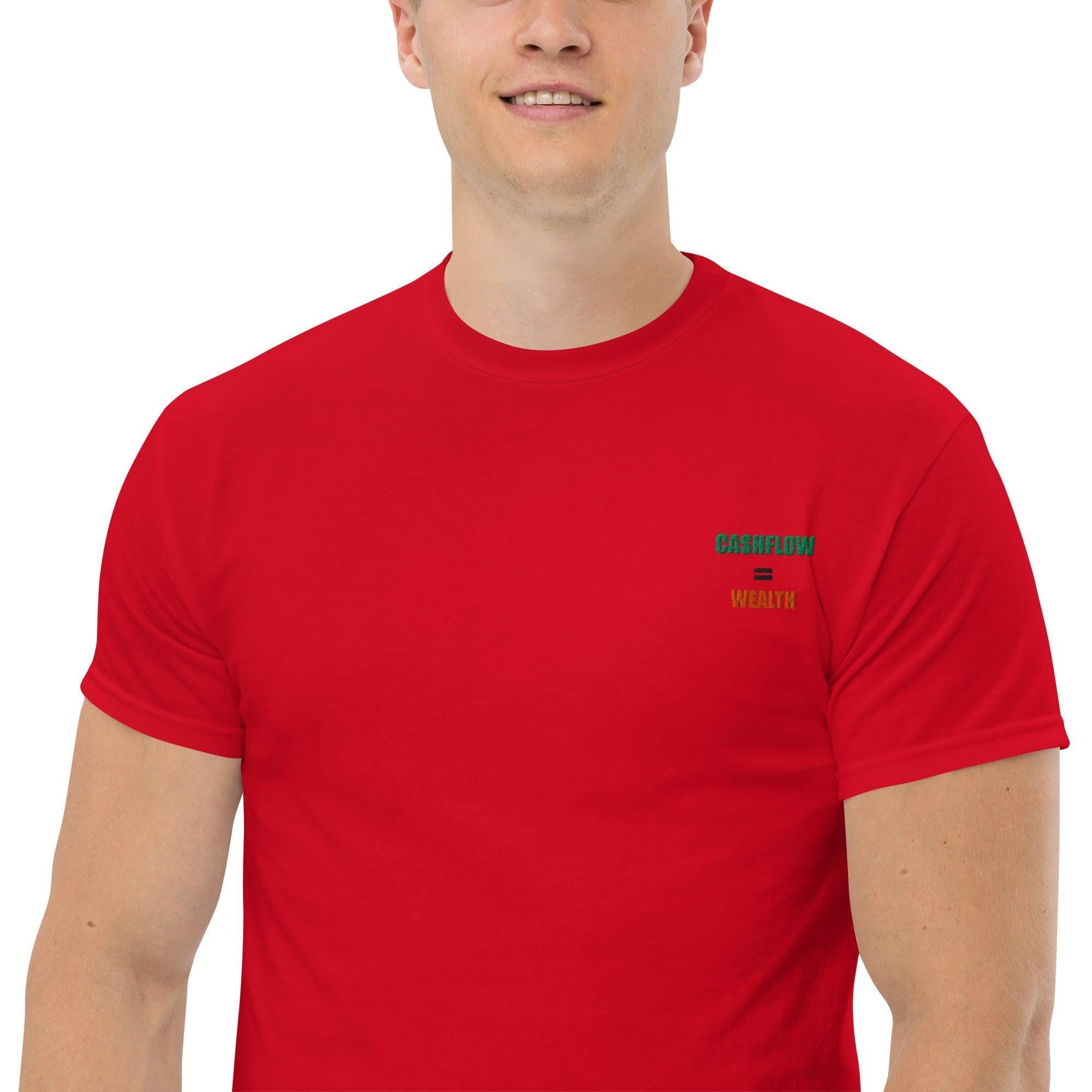 T-shirt Unisex Cashflow = Wealth-Ricamati-Biiply-Biiply
