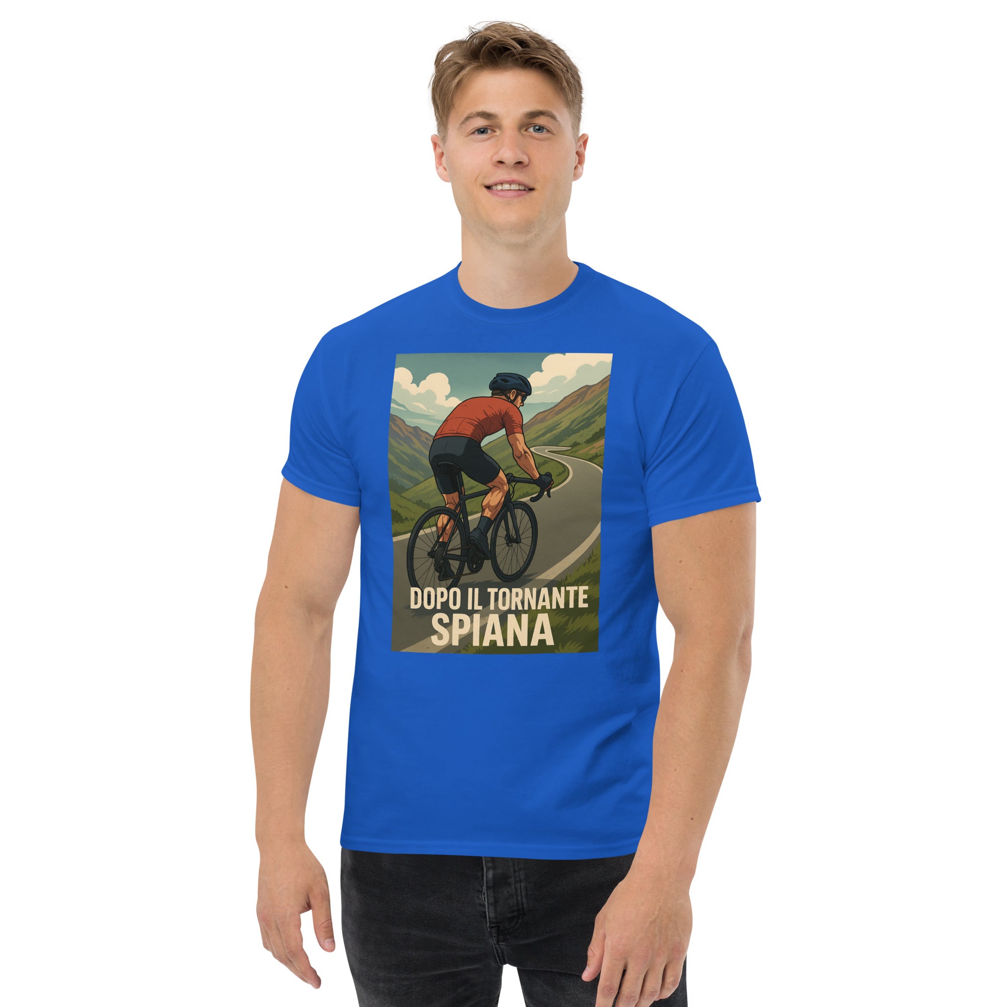 T-shirt Unisex Dopo il tornante spiana-DTG-Biiply-Royal-S-Biiply