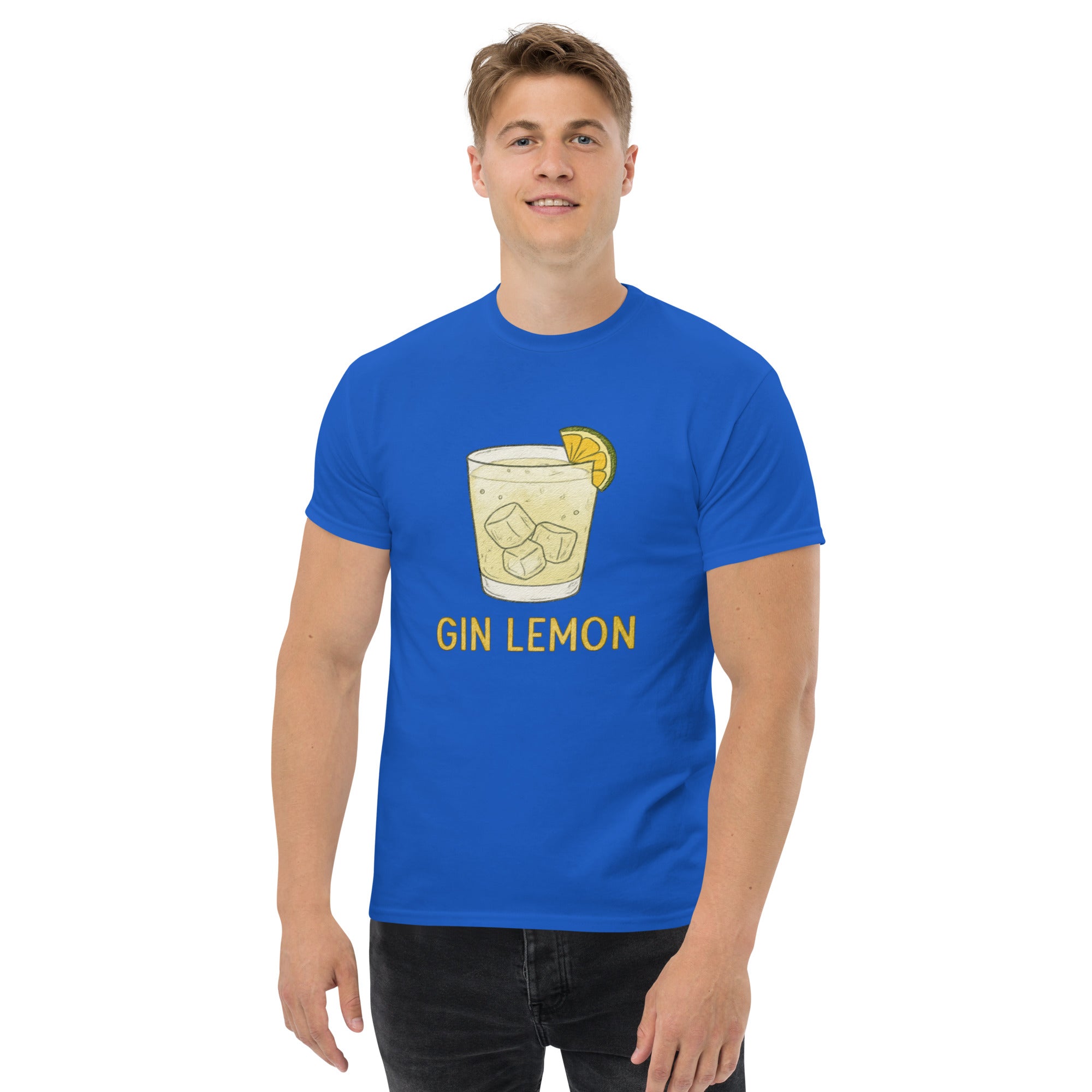 T-shirt Unisex Gin Lemon-DTG-Biiply-Royal-S-Biiply
