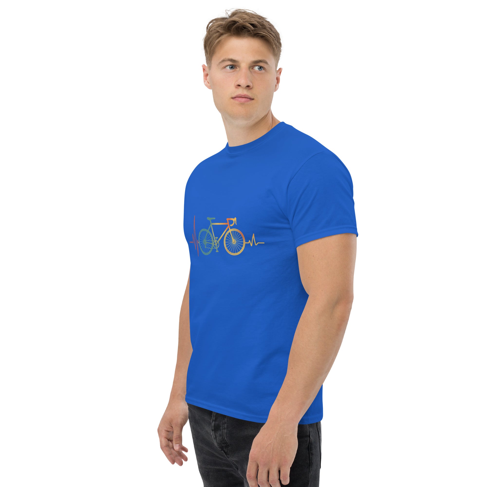 T-shirt Unisex Battito con Bici grossa-DTG-Biiply-Biiply