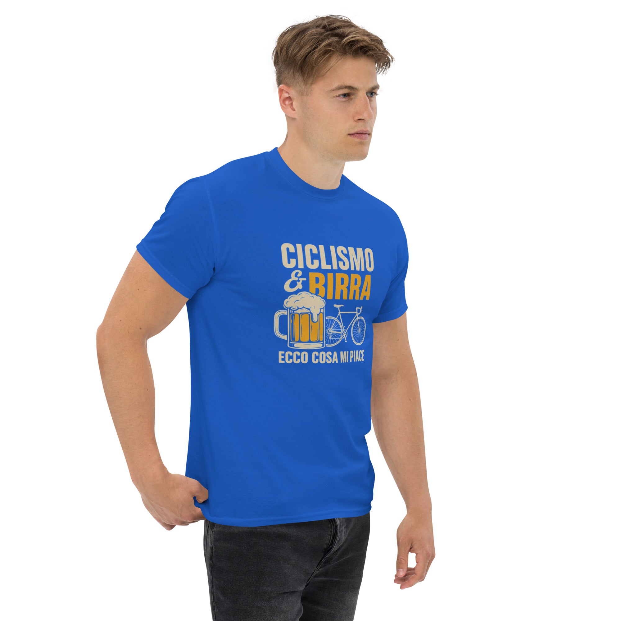 T-shirt Unisex Birra e Ciclismo-DTG-Biiply-Biiply