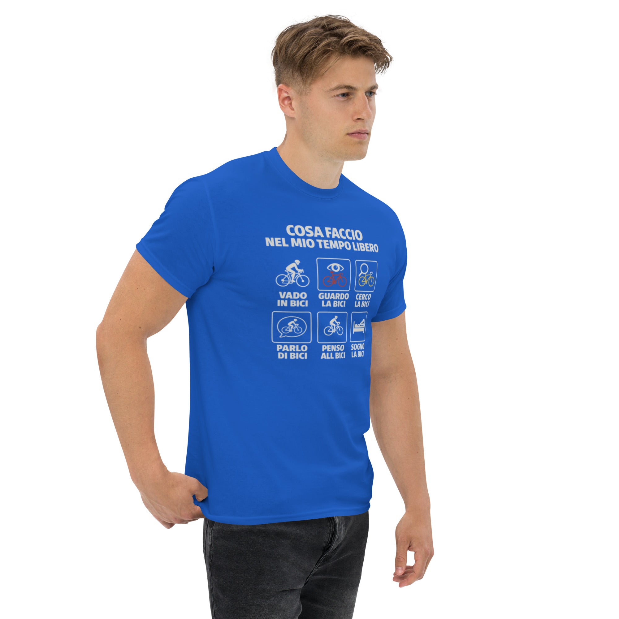 T-shirt Unisex Cosa faccio nel mio tempo libero-DTG-Biiply-Biiply