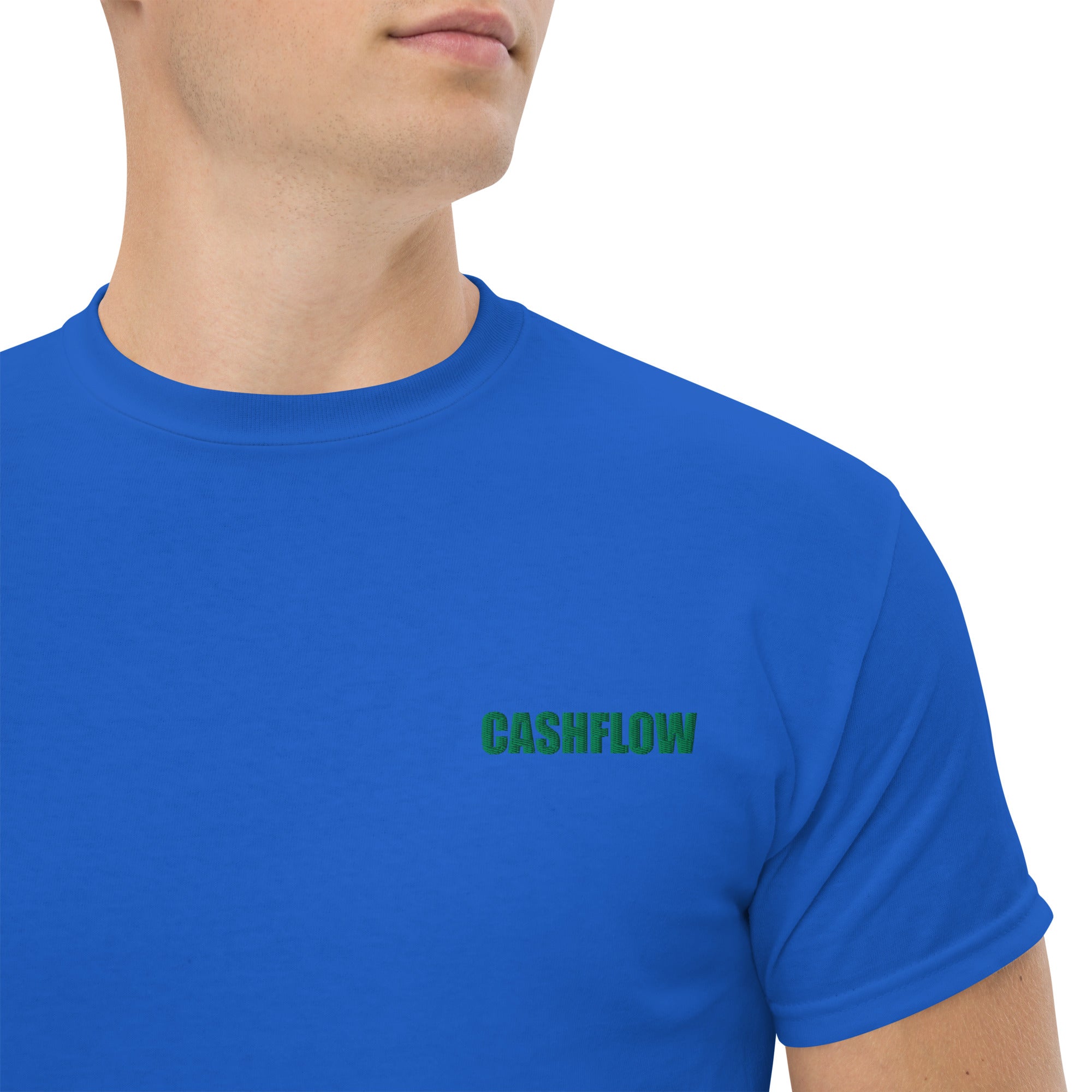 T-shirt Unisex Cashflow-Ricamati-Biiply-Royal-S-Biiply