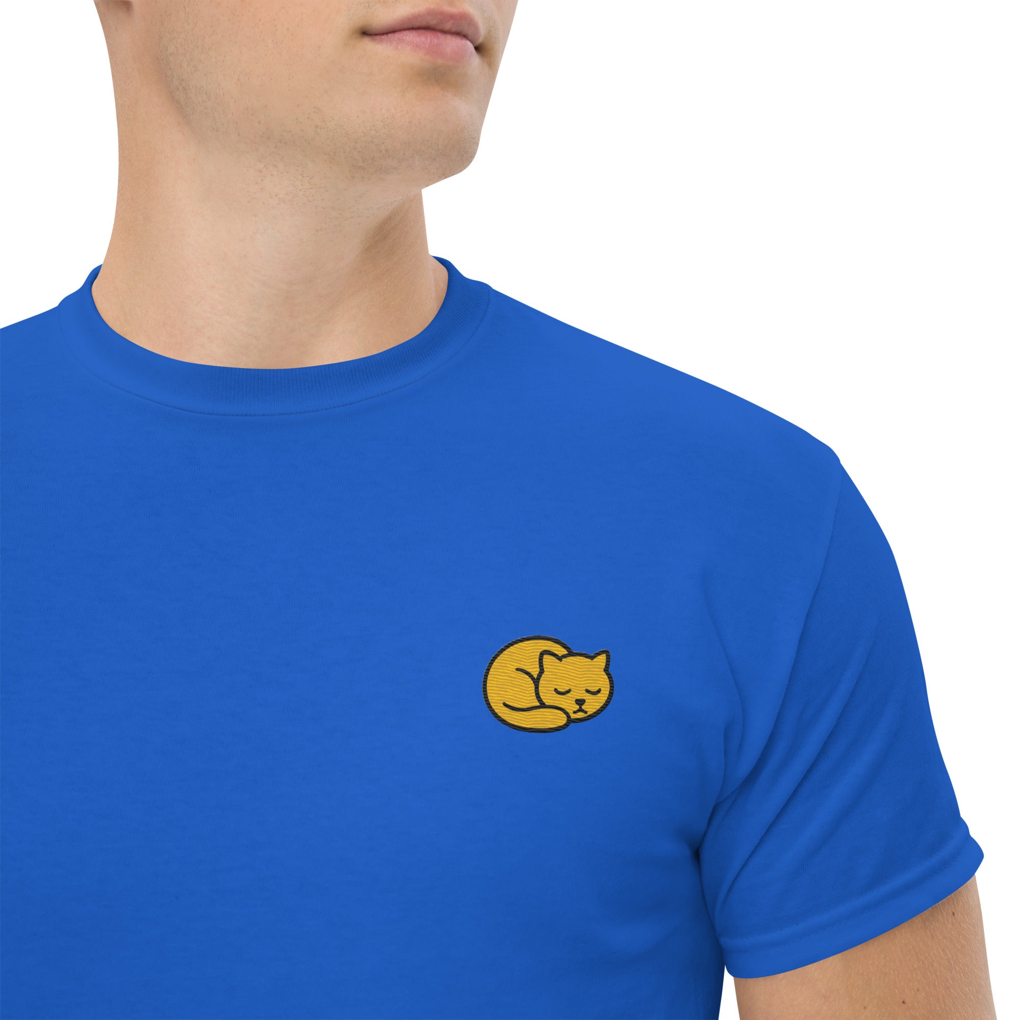 T-shirt Ricamata Unisex Gattino-Ricamati-Biiply-Biiply